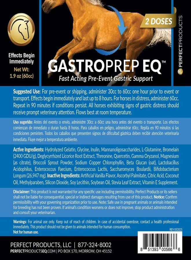 Perfect Products GastroPrep EQ Horse Digestive Fast-Acting Gastric Jitters Relief Paste, 60cc - Image 3